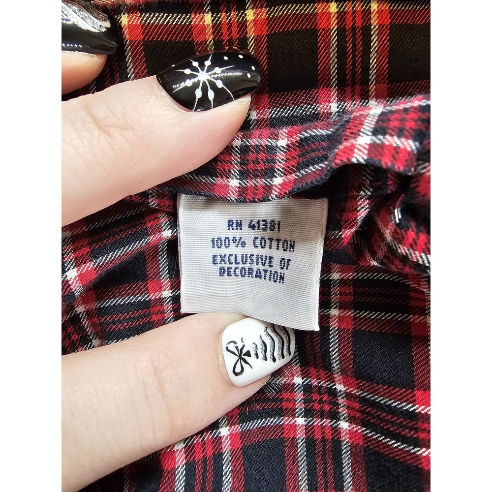 Polo Ralph Lauren Red Plaid Button Down Shirt Men's Medium 100% Cotton Classic - Picture 6 of 11